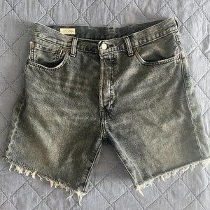 Levi's Mens Premium 501 '93 Black/Gray Jean Shorts W34